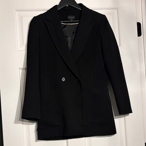 Topshop Black Oversized Blazer